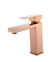 Torneira Monocomando Quadrada Banheiro/lavabo Bica Baixa Cor Rose Gold Inovartte IN49