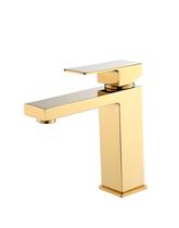 Torneira Monocomando Quadrada Banheiro/lavabo Bica Baixa Dourada Gold Inovartte IN29