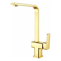Torneira Monocomando Quadrada Perfil Slim Luxo Dourada Torneira Monocomando Quadrada Perfil Slim Luxo Dourada