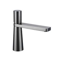 Torneira Monocomando Redonda Cone Baixa Cinza