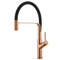 Torneira Monocomando Rose Gold Luxo Cozinha Área Gourmet Ducha Regulável in61