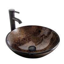 Torneira ORB redonda de vidro temperado Sink SOLIDEE 42x14 cm