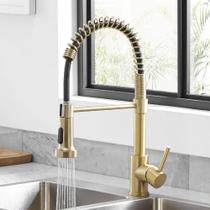 Torneira OWOFAN 9009K Gold Pull Down em aço inoxidável Torneira OWOFAN 9009K Gold Pull Down em aço inoxidável