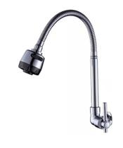 Torneira P/ Cozinha Metal Inox Gourmet De Parede Luxo Cromo ref-093