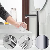 Torneira para Banheiro Bica Alta Fria Aço Escovado FC-142