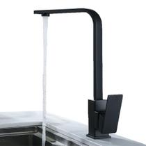 Torneira Para Banheiro Cozinha Gourmet Pia Bica Alta Aço Inoxidável Misturador Água Quente e Fria Giro