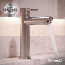 Torneira Para Banheiro De Mesa Bica Baixa 1/4 De Volta Aço Inox 304 Elegance Beltempo Torneira Para Banheiro De Mesa Bica Baixa 1/4 De Volta Aço Inox 304 Elegance Beltempo