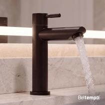 Torneira Para Banheiro De Mesa Bica Baixa 1/4 De Volta Aço Inox 304 Elegance Beltempo