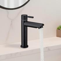 Torneira Para Banheiro De Mesa Bica Baixa 1/4 De Volta Aço Inox 304 Elegance Beltempo