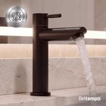 Torneira Para Banheiro De Mesa Bica Baixa 1/4 De Volta Aço Inox 304 Elegance Beltempo