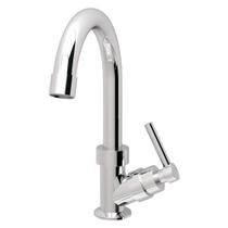 Torneira Para Banheiro De Mesa Bica Baixa 1/4 De Volta Bica Móvel Abs Cromada Classic Beltempo