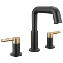 Torneira para banheiro DELTA Nicoli preto fosco dourado 20 cm Torneira para banheiro DELTA Nicoli preto fosco dourado 20 cm