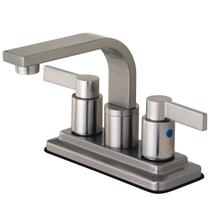 Torneira para Banheiro Kingston Brass de Dupla Alavanca com Centro de 10 cm Torneira para Banheiro Kingston Brass de Dupla Alavanca com Centro de 10 cm