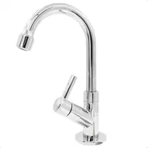 Torneira para Banheiro Lavatório Pia Cuba Bica Móvel Cromada 1/4 de Volta Bancada Mesa Plástico Abs