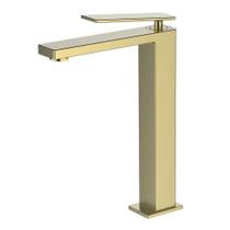 Torneira para Banheiro Lexxa Plate Monocomando Ouro Escovado Torneira para Banheiro Lexxa Plate Monocomando Ouro Escovado