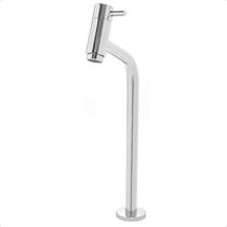 Torneira para Banheiro Link Alta 45º Metal Cuba Pia Lavabo Lavatório Bancada Mesa Luxo Cromada