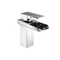 Torneira Para Banheiro Metal Cascata Aberta Misturador Monocomando Cromada