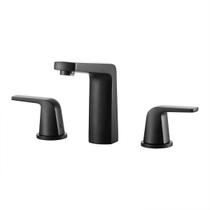Torneira Para Banheiro Misturador Duplo Comando Bica Baixa Amandaú Pingoo.casa - Preto