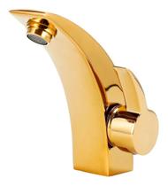 Torneira Para Banheiro Monocomando Dourada