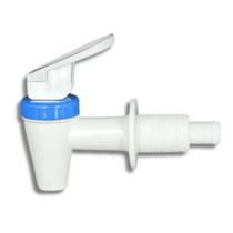 Torneira para bebedouro branco com azul - rosca longa
