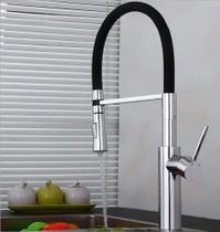 Torneira Para Cozinha Bancada Gourmet Monocomando Misturador 50cm Metal Cromado - FG520