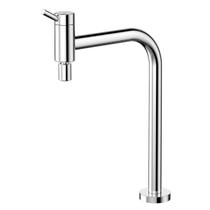 Torneira para Cozinha Bica Móvel 90 Alta Cromado para Mesa Nova Lóggica Docol