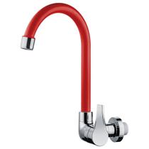 Torneira para Cozinha Bica Móvel ABS Herc Vermelho Tipo Parede Torneira para Cozinha Bica Móvel ABS Herc Vermelho Tipo Parede