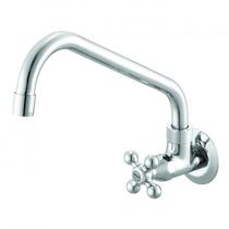 Torneira para Cozinha com Bica Móvel de Parede 1165 C 21 1/2 Ba Supernova Meber Metais Cromado Torneira para Cozinha com Bica Móvel de Parede 1165 C 21 1/2 Ba Supernova Meber Metais Cromado
