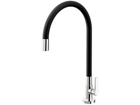 Torneira para Cozinha de Mesa Docol Galiflex - Cromada e Preto Torneira para Cozinha de Mesa Docol Galiflex - Cromada e Preto