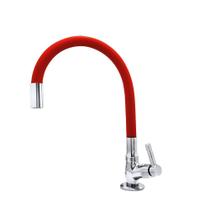 Torneira Para Cozinha De Mesa Gourmet Flexível Vermelho C29