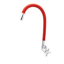 Torneira Para Cozinha De Pared Gourmet Flexível Vermelho C31