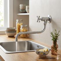 Torneira para Cozinha de Parede Bica Móvel 1167 C 24 Meber Metais Torneira para Cozinha de Parede Bica Móvel 1167 C 24 Meber Metais