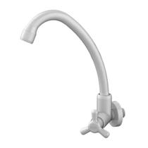 Torneira para Cozinha de Parede Bica Móvel Alta Vienna Branca - Durin 5022