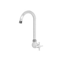 Torneira para Cozinha de Parede Bica Móvel Fienza Cristal Branca - Viqua