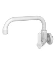 Torneira para Cozinha de Parede Bica Móvel Horizontal Berlim 1/4 de Volta Branca - Durin Torneira para Cozinha de Parede Bica Móvel Horizontal Berlim 1/4 de Volta Branca - Durin