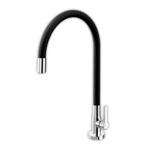 Torneira Para Cozinha Galiflex Docol Bica Alta Flexível 360 Graus Cromado e Preto Com Arejador Embutido Alavanca Ergonômica Durável Prática Torneira Para Cozinha Galiflex Docol Bica Alta Flexível 360 Graus Cromado e Preto Com Arejador Embutido Alavanca Ergonômica Durável Prática