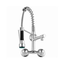 Torneira Para Cozinha Gourmet Duplo Comando De Parede Munim Pingoo.casa - Cromado Torneira Para Cozinha Gourmet Duplo Comando De Parede Munim Pingoo.casa - Cromado