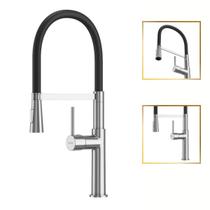 Torneira Para Cozinha Gourmet Luxo Bélgica Giratória Multifuncional Metal GoldenX