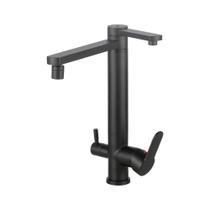 Torneira Para Cozinha Gourmet Misturador Monocomando Com Saída Para Filtro Indaiá Pingoo.casa - Preto Fosco Torneira Para Cozinha Gourmet Misturador Monocomando Com Saída Para Filtro Indaiá Pingoo.casa - Preto Fosco