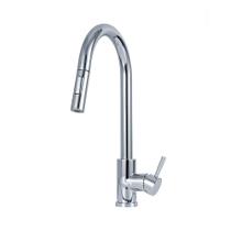 Torneira Para Cozinha Gourmet Misturador Monocomando Extensível Aço Inox 304 Apurema Pingoo.casa - Prata Escovado