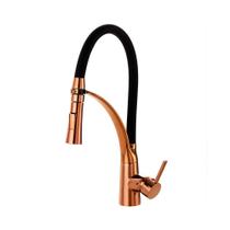 Torneira para cozinha Gourmet Misturador Monocomando Solimões Pingoo.casa - dourado rose