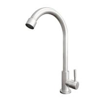 Torneira Para Cozinha Inox 304 1/4 De Volta Escovada 5/8