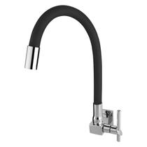Torneira Para Cozinha Parede Preta Quadrada Silicone Flexível Luxo 1/4 Volta Cód. 3500 C-69 Torneira Para Cozinha Parede Preta Quadrada Silicone Flexível Luxo 1/4 Volta Cód. 3500 C-69