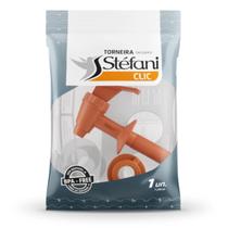 Torneira Para Filtro de Barro Bebedouro Stéfani Longa Clic Marrom