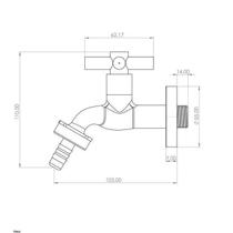 Torneira Para Jardim 1130 C33 Mvs. Metal