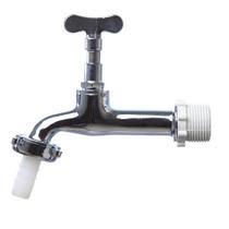 Torneira para Jardim 1130 com Bico 1/2" ou 3/4" Metal Cromado LP