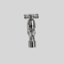 Torneira para Jardim e Tanque de Lavanderia em ABS com Alavanca Cromada Prata