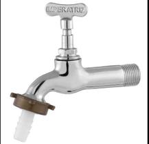 Torneira para jardim longa cromado chaveta Imperatriz