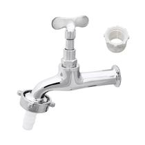 Torneira para Jardim Metal Cromada Longa 1/2" e 3/4" Torneira para Jardim Metal Cromada Longa 1/2" e 3/4"