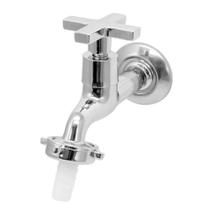 Torneira Para Jardim Tanque Alavanca Metal Cromada 1128 C-22 Prateado